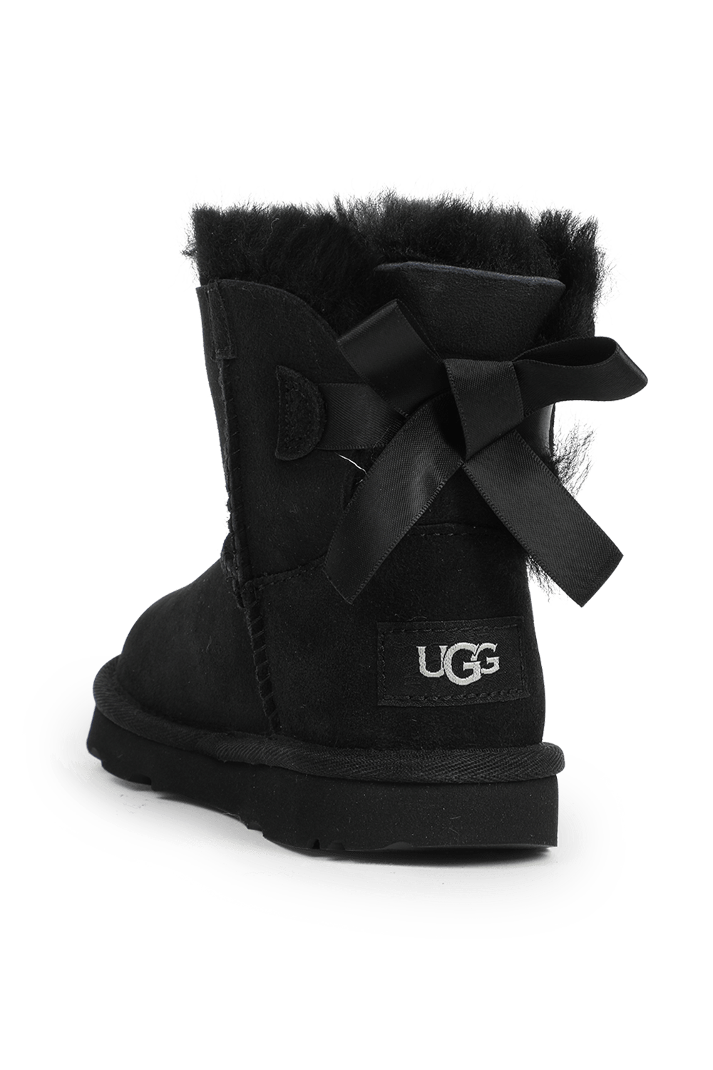 UGG מידות 22-30 מגפי מיני ביילי עם סרט בגוון שחור