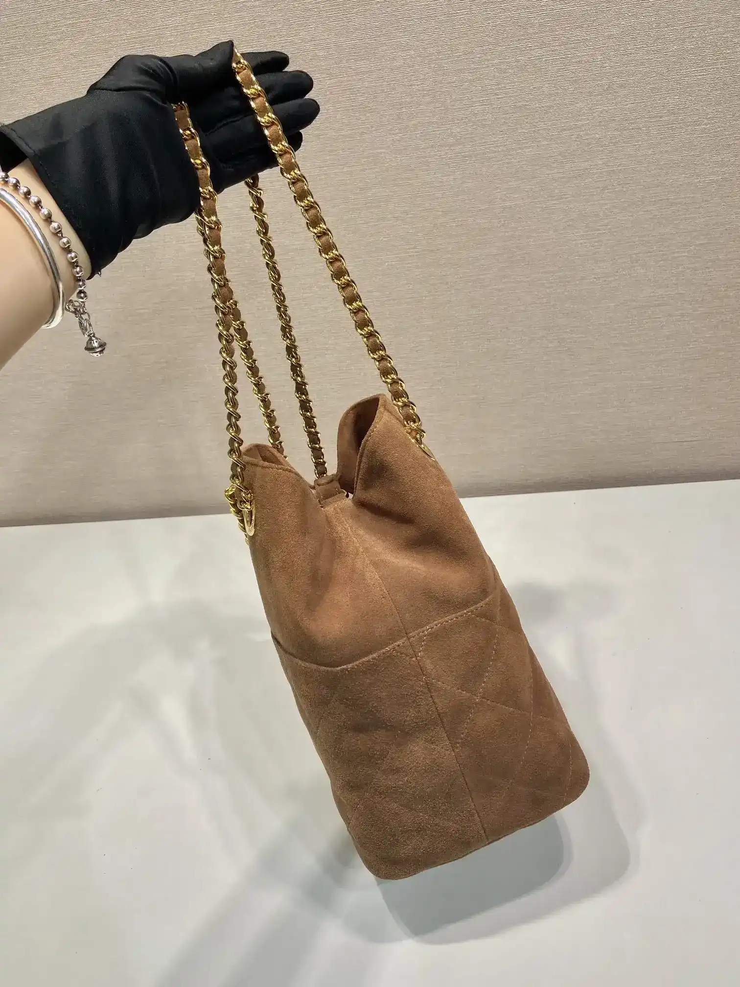 Prada Quilted Leather Bucket Bag product photo from LabelPicks