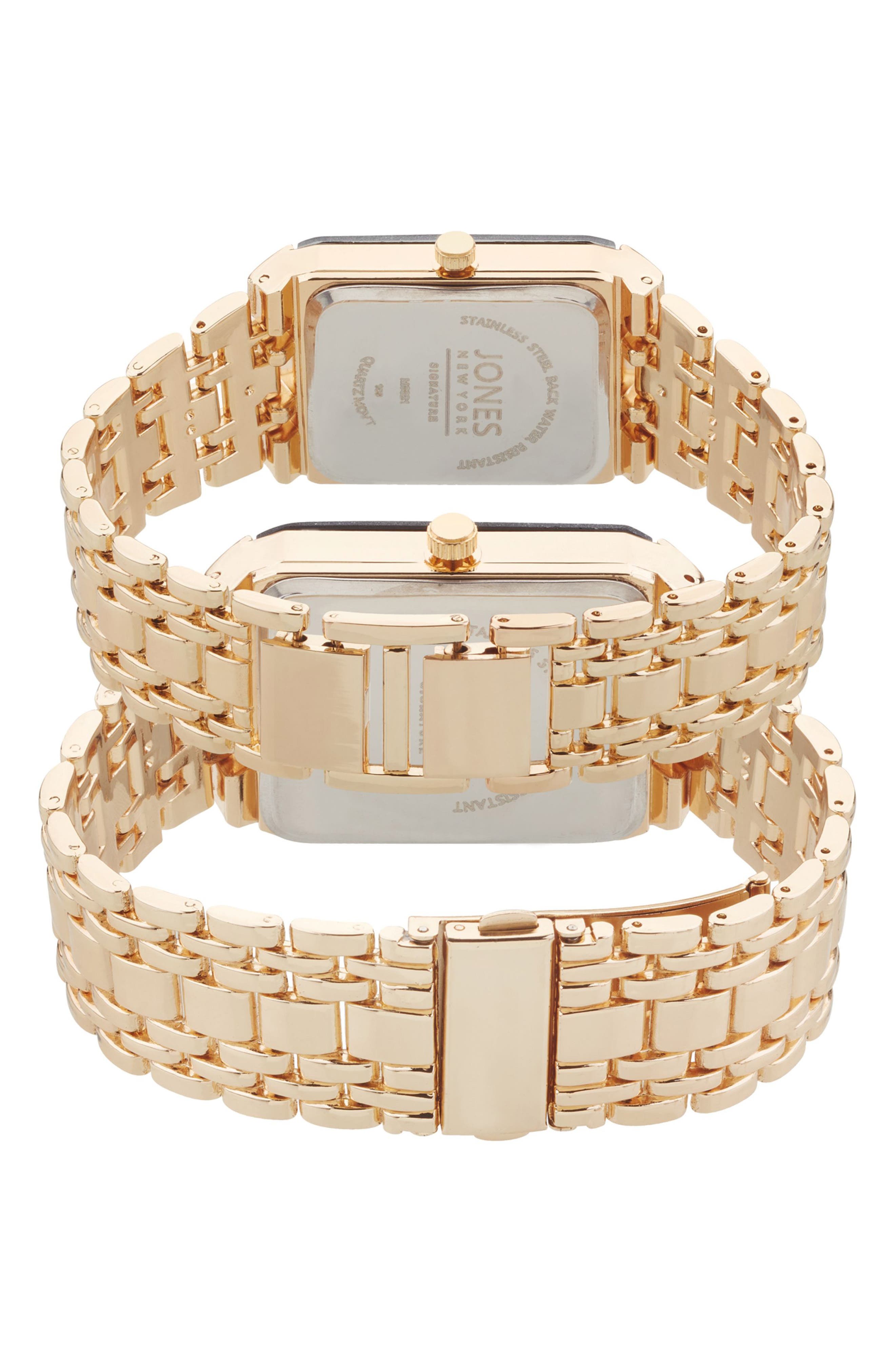 I TOUCH Set of 2 Diamond Bracelet Strap Watches, 40mm & 32mm