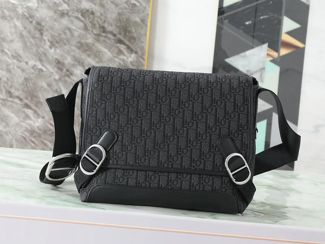 Dior Black Oblique Canvas Crossbody Bag product photo from LabelPicks