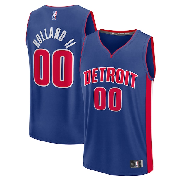 Ron Holland II Detroit Pistons  Youth Fast Break Replica Player Jersey - Icon Edition - Blue