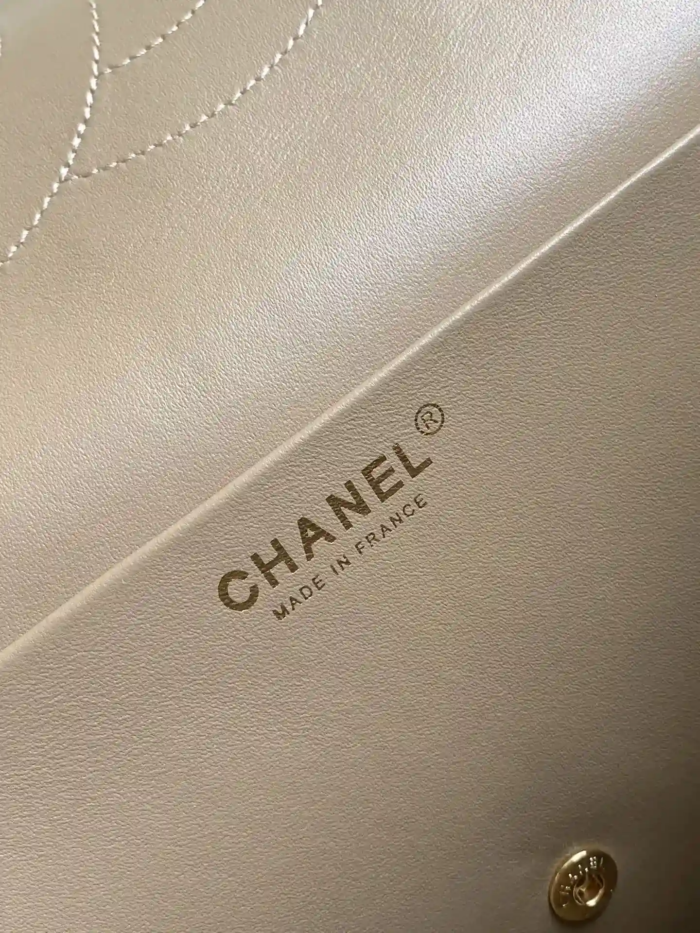 Chanel Beige Classic Flap Suede Leather Shoulder Bag product photo from LabelPicks