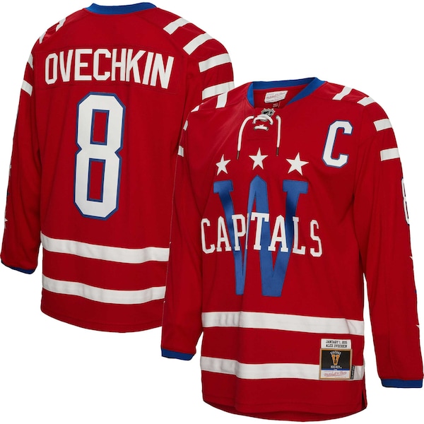Alexander Ovechkin Washington Capitals Captain Patch 2015 Winter Classic Blue Line Player Jersey - Red