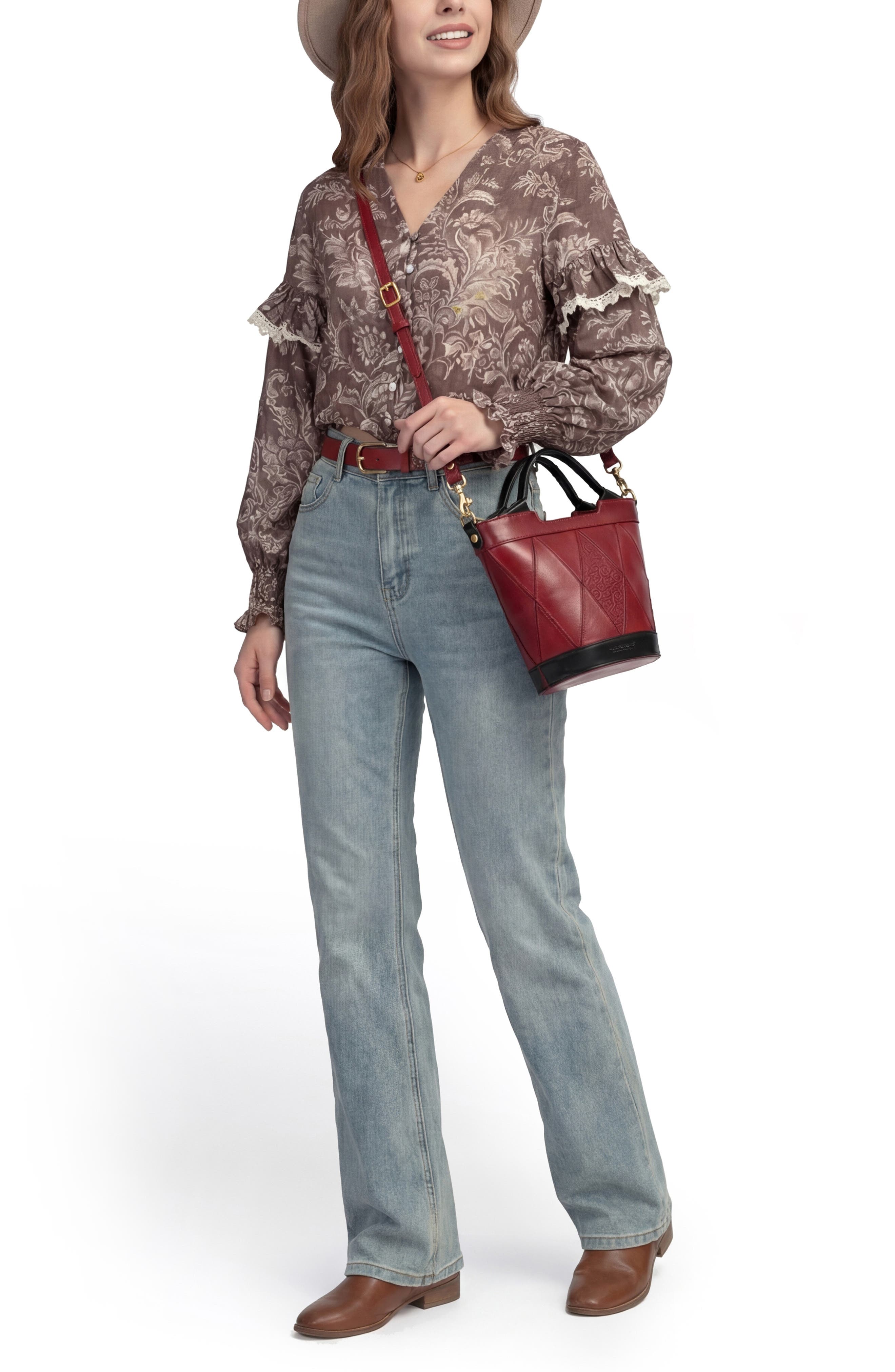 OLD TREND Primrose Leather Mini Tote