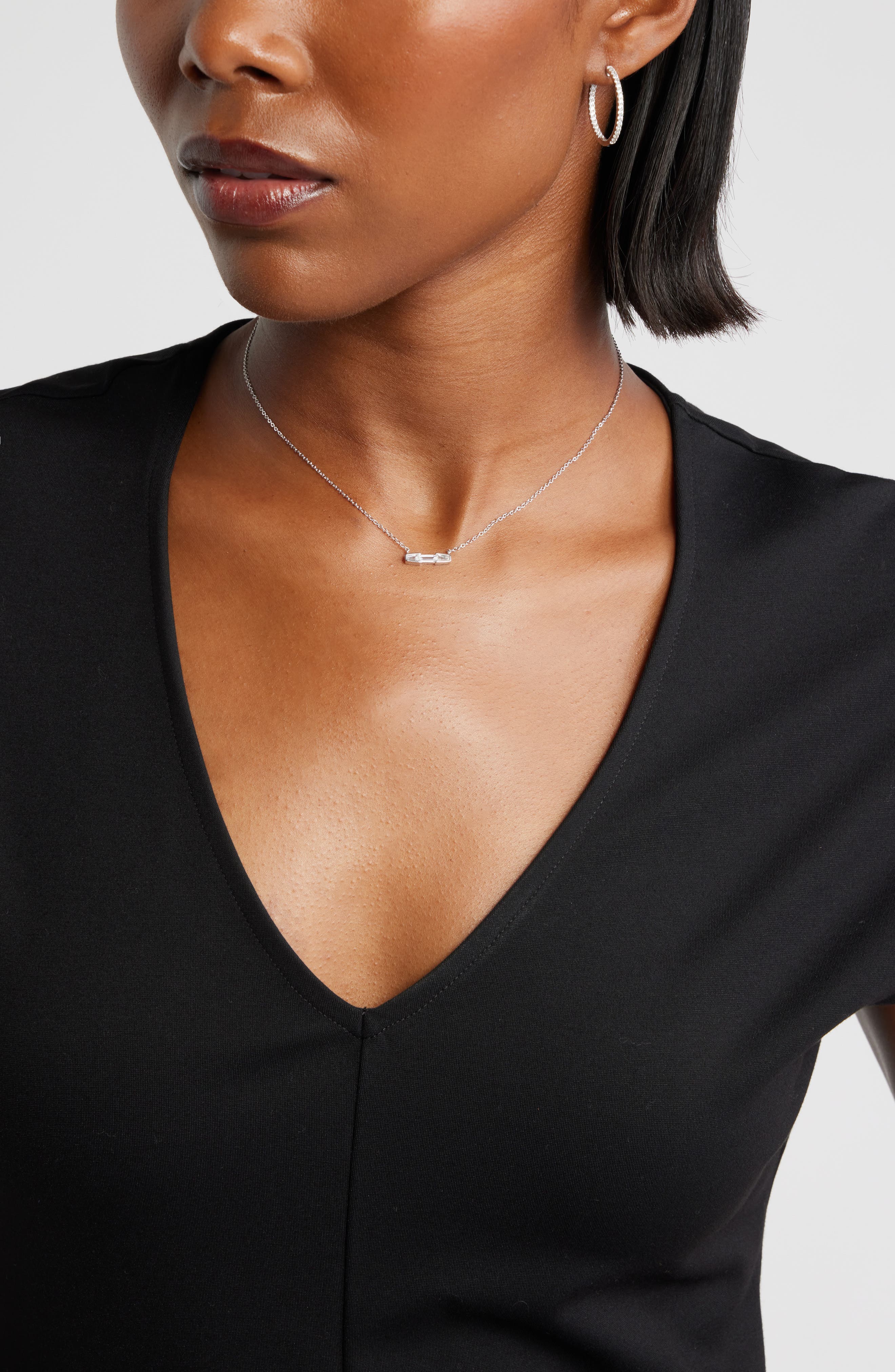 Nordstrom Cubic Zirconia Pendant Necklace