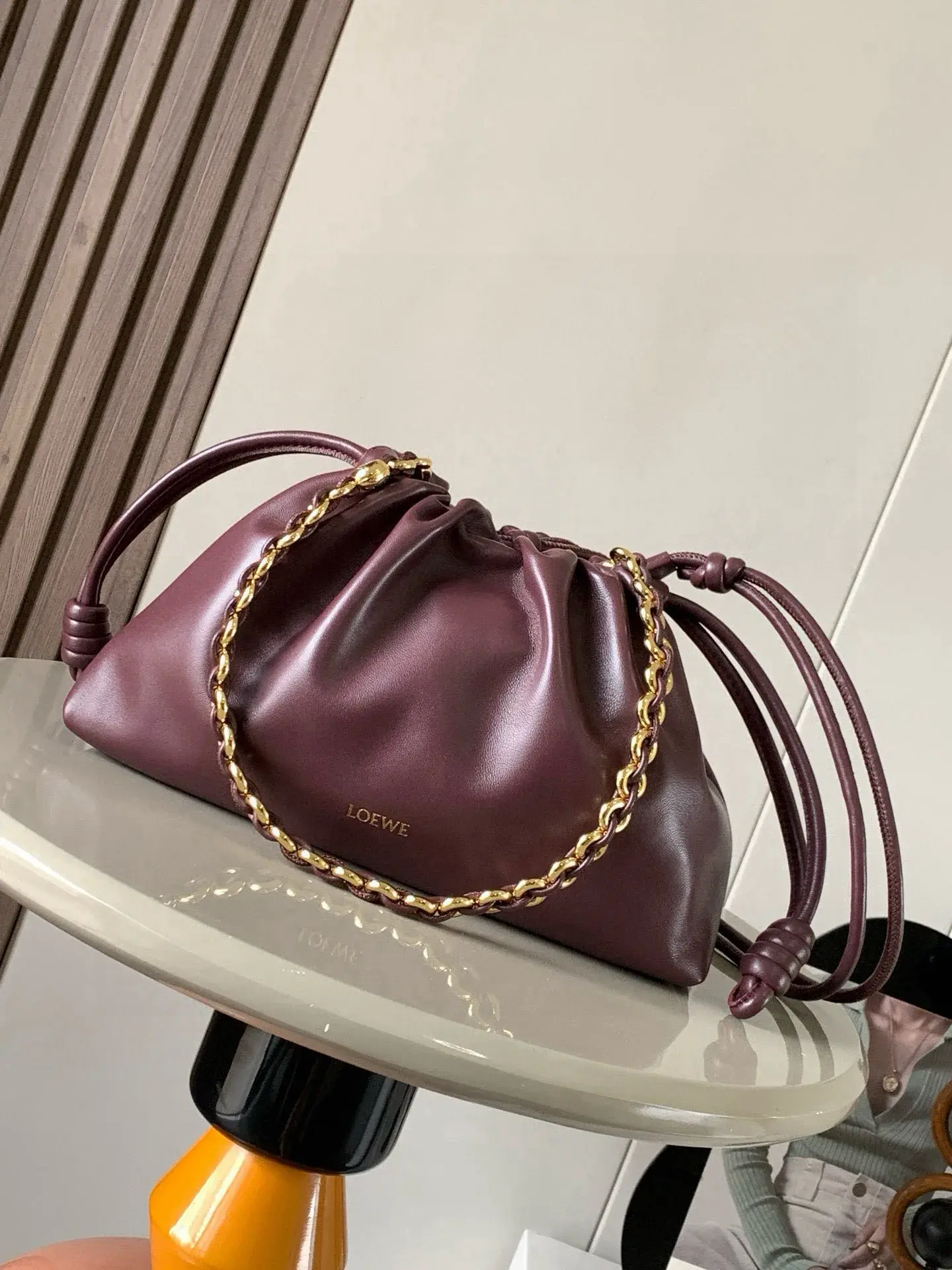 Loewe Lambskin Flamenco Bucket Bag product photo from LabelPicks
