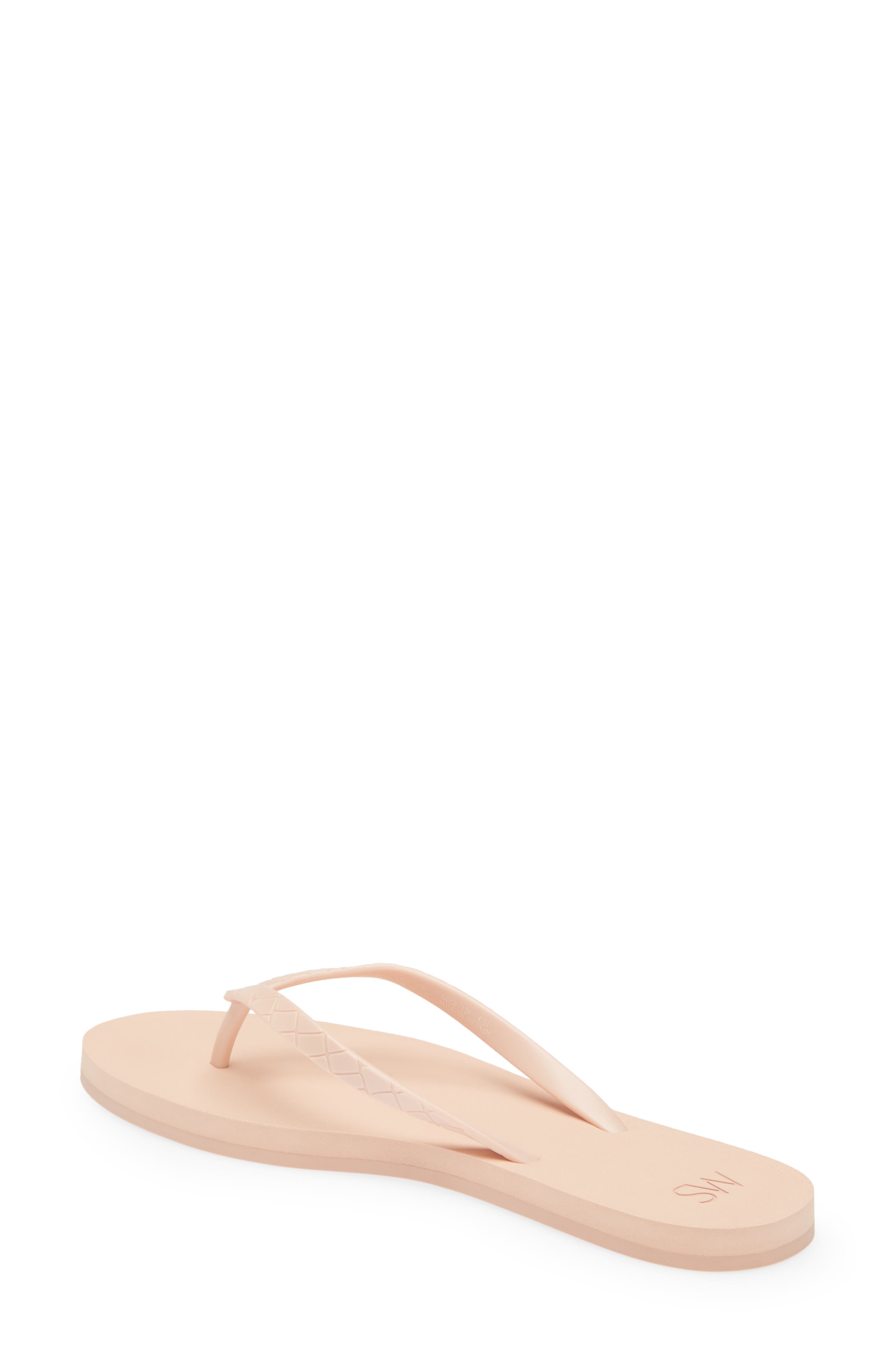 Stuart Weitzman Embossed Flip Flop