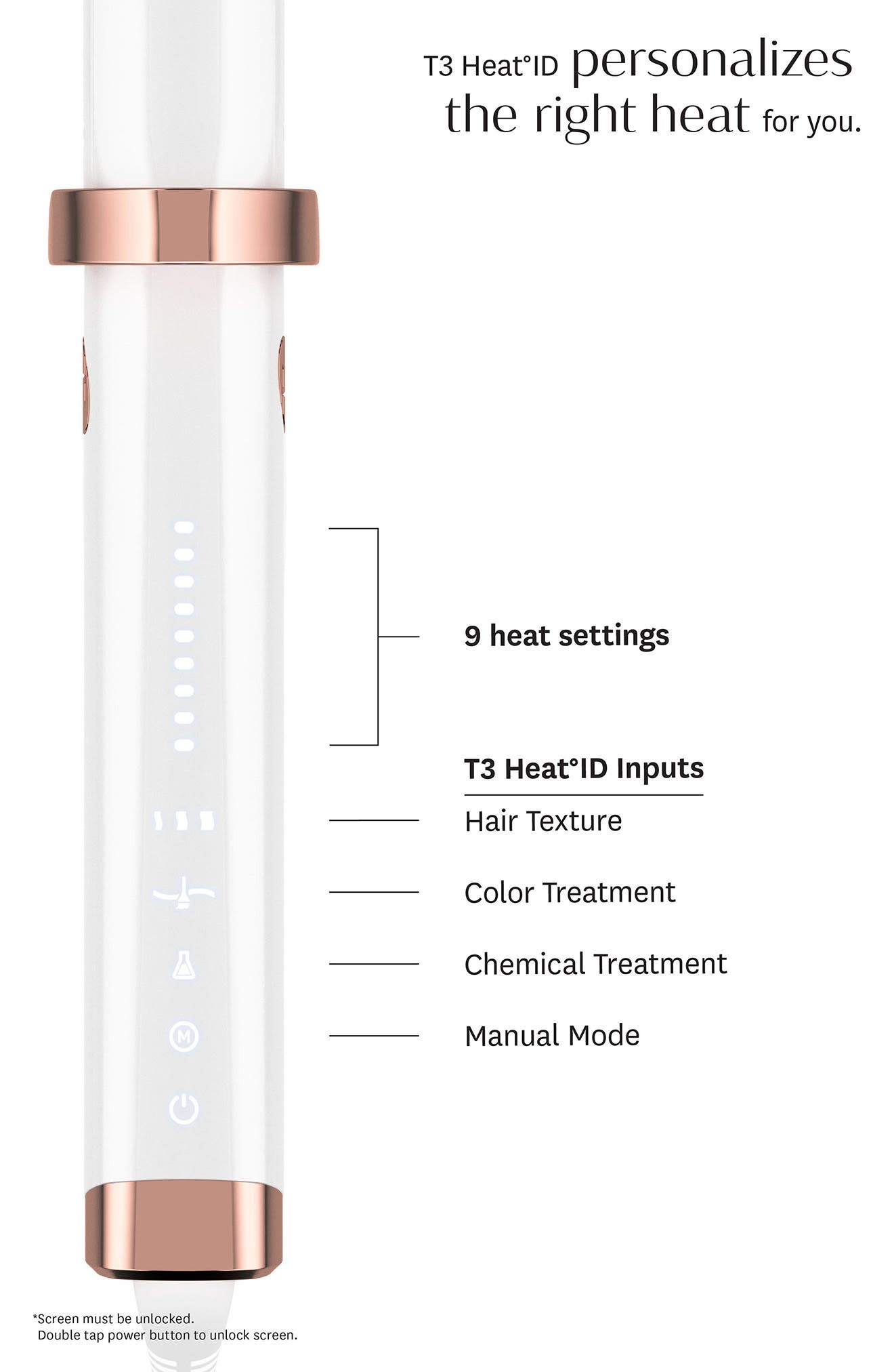 T3 Curl ID 1.25-Inch Smart Curling Iron - Refurbished