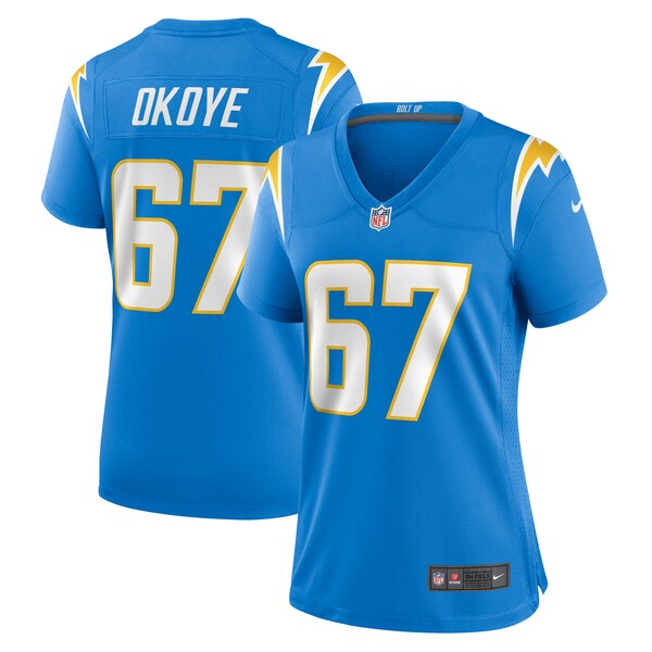 CJ Okoye Los Angeles Chargers Nike Women's Team Game Jersey -  Powder Blue