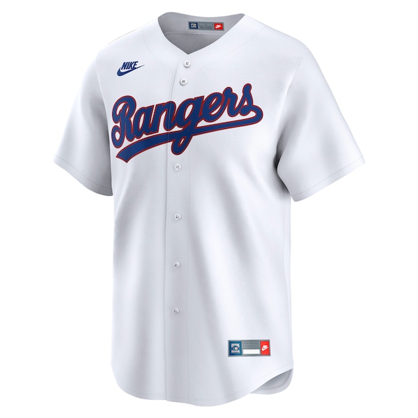 Texas Rangers Nike Throwback Cooperstown Collection Limited Jersey - White