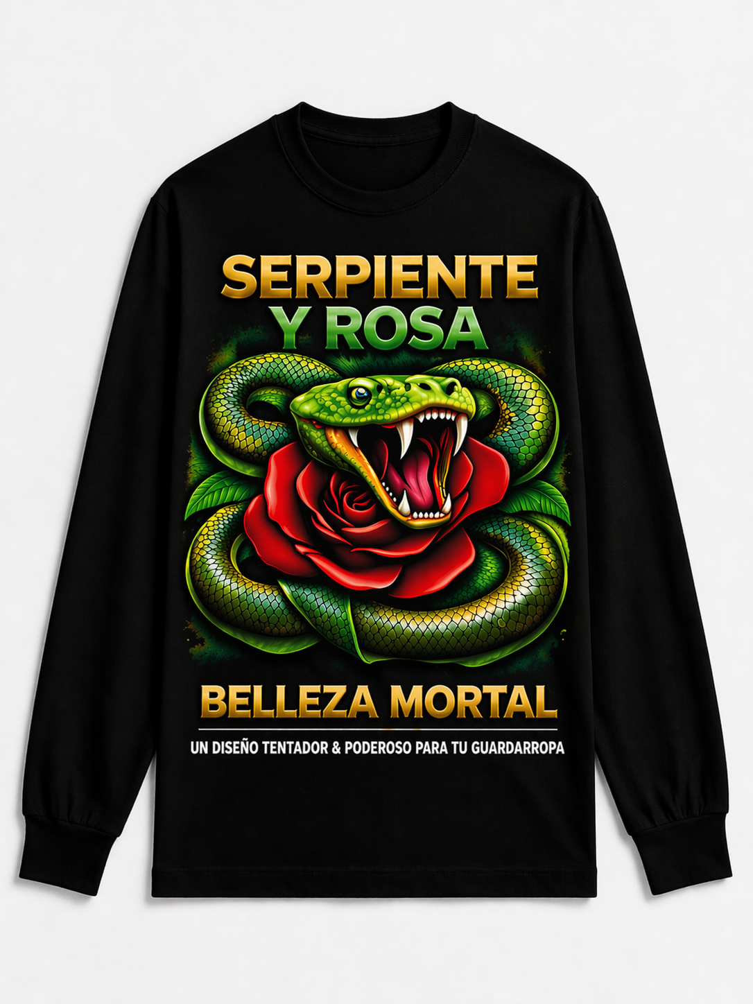 Remera Serpiente entre Rosas – Soy Libre