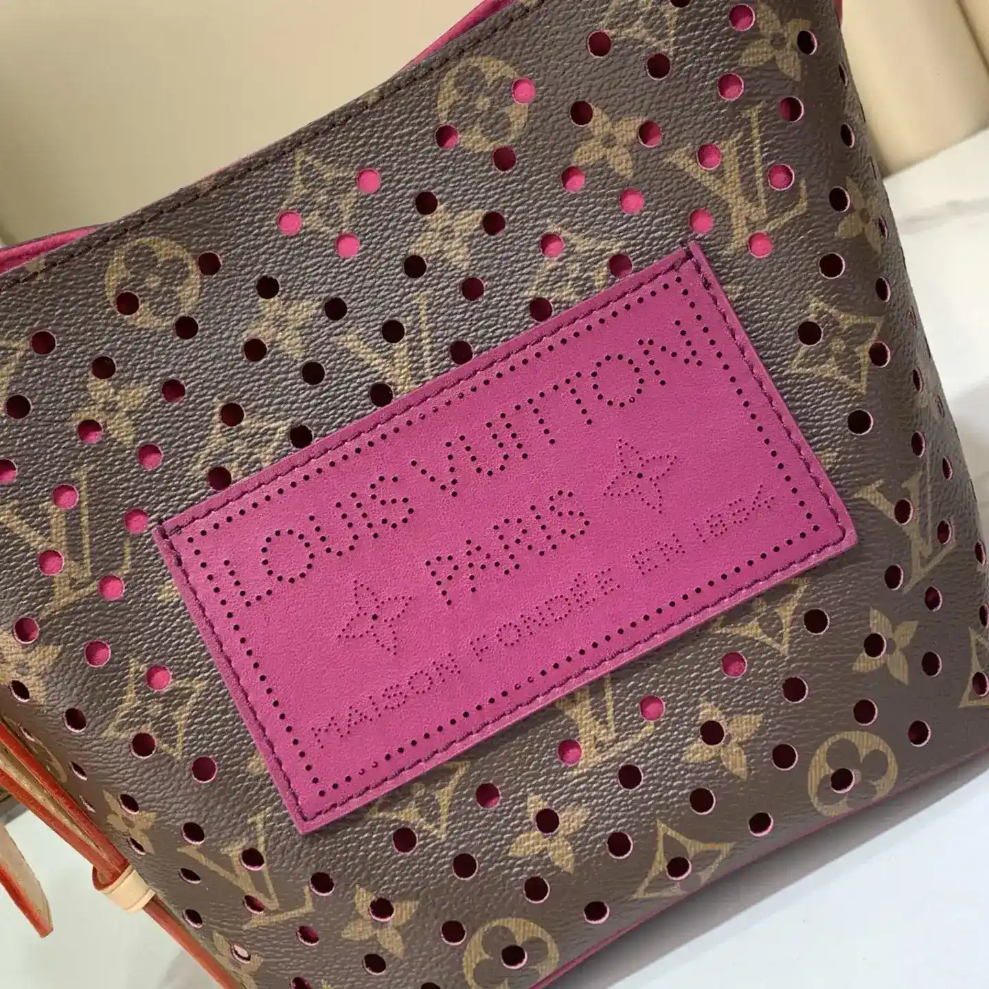 Louis Vuitton Red Monogram Canvas Bucket Bag product photo from LabelPicks