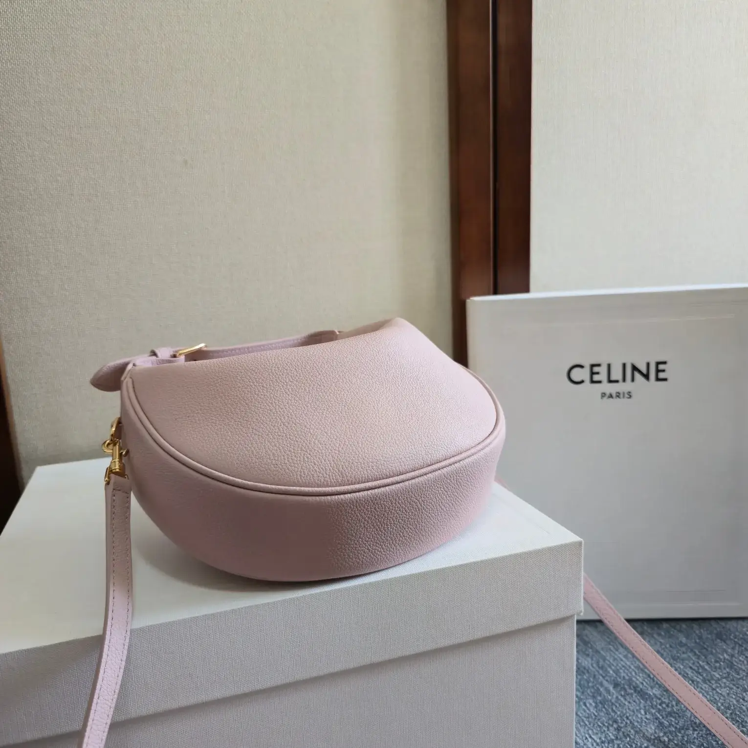 Celine Pink Calfskin Hobo Bag product photo from LabelPicks