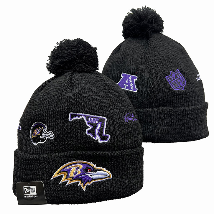 BALTIMORE RAVENS KNIT HAT