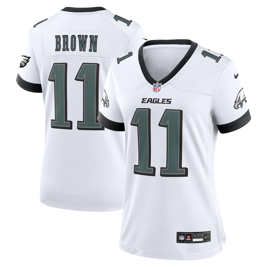 A.J. Brown Philadelphia Eagles Nike Women's Alternate Player Game Jersey - White