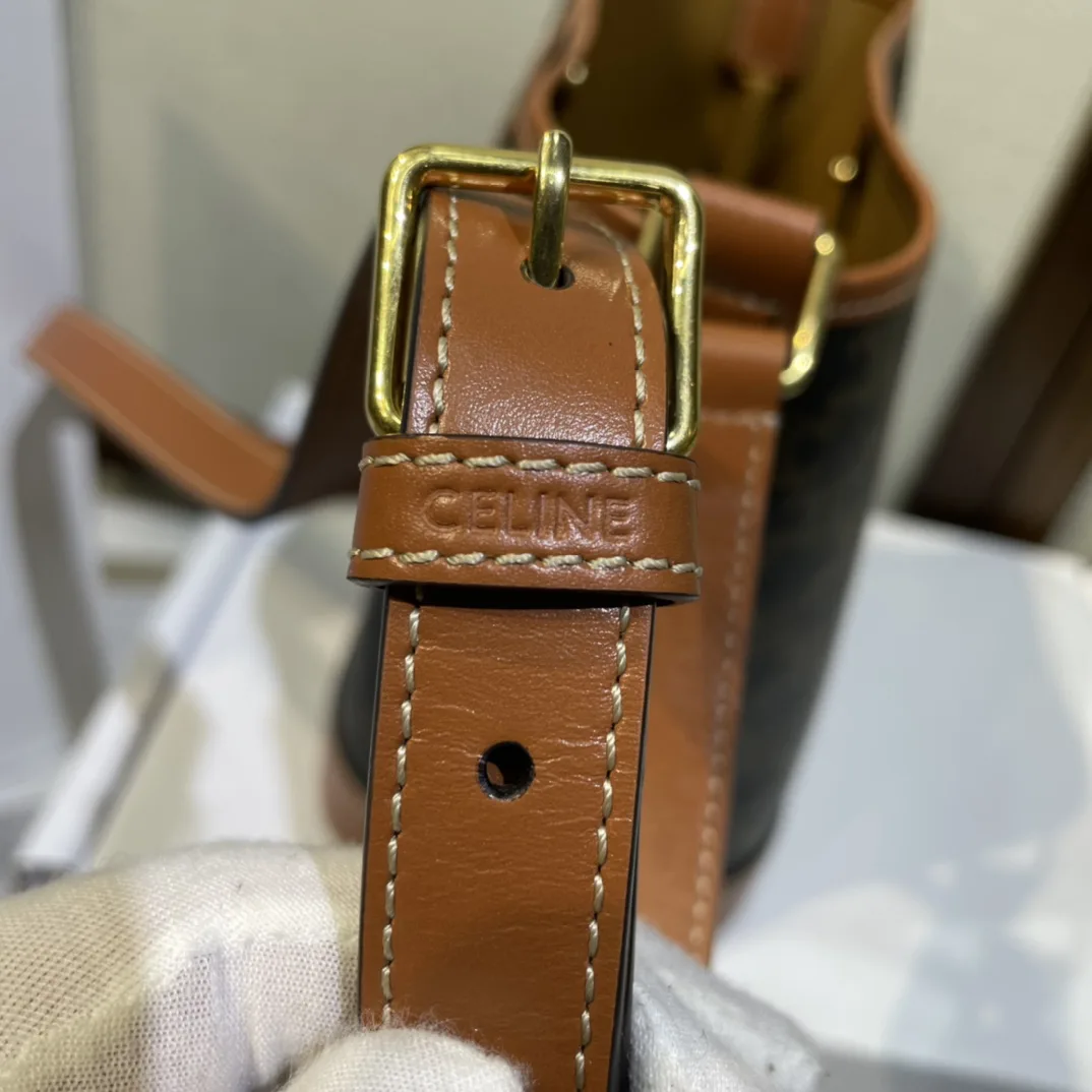 Celine Folco Triomphe Canvas Bucket Bag product photo from LabelPicks