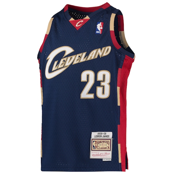 LeBron James Cleveland Cavaliers  Youth 2008-09 Hardwood Classics Swingman Jersey - Navy