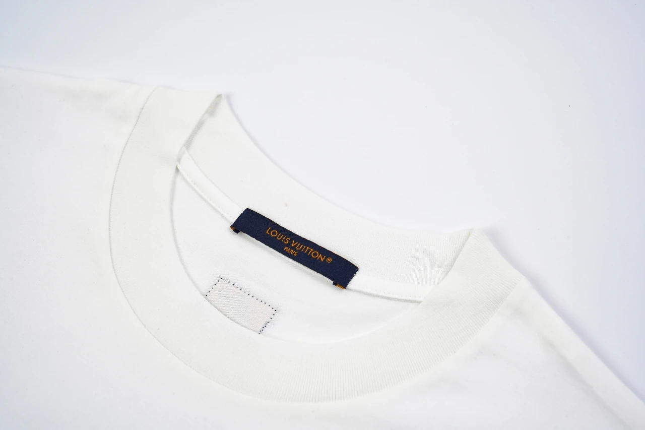 Louis Vuitton White Line Embroidered T-Shirt product photo from LabelPicks