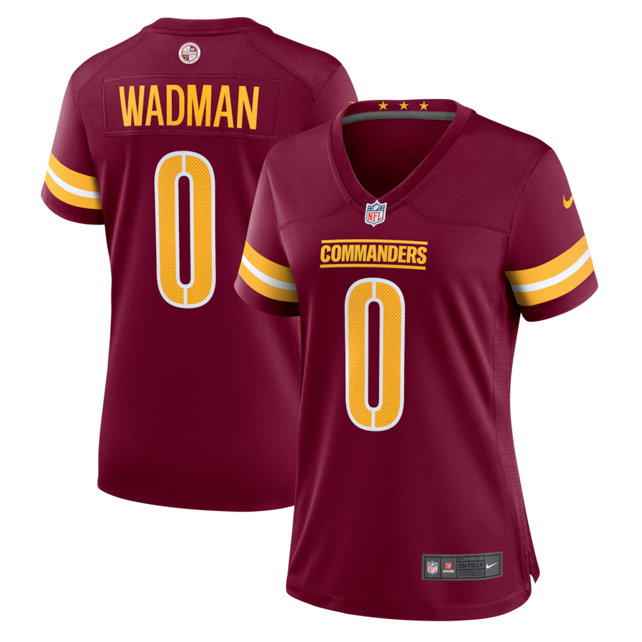 Colby Wadman Washington Commanders Nike Women's  Game Jersey - Burgundy