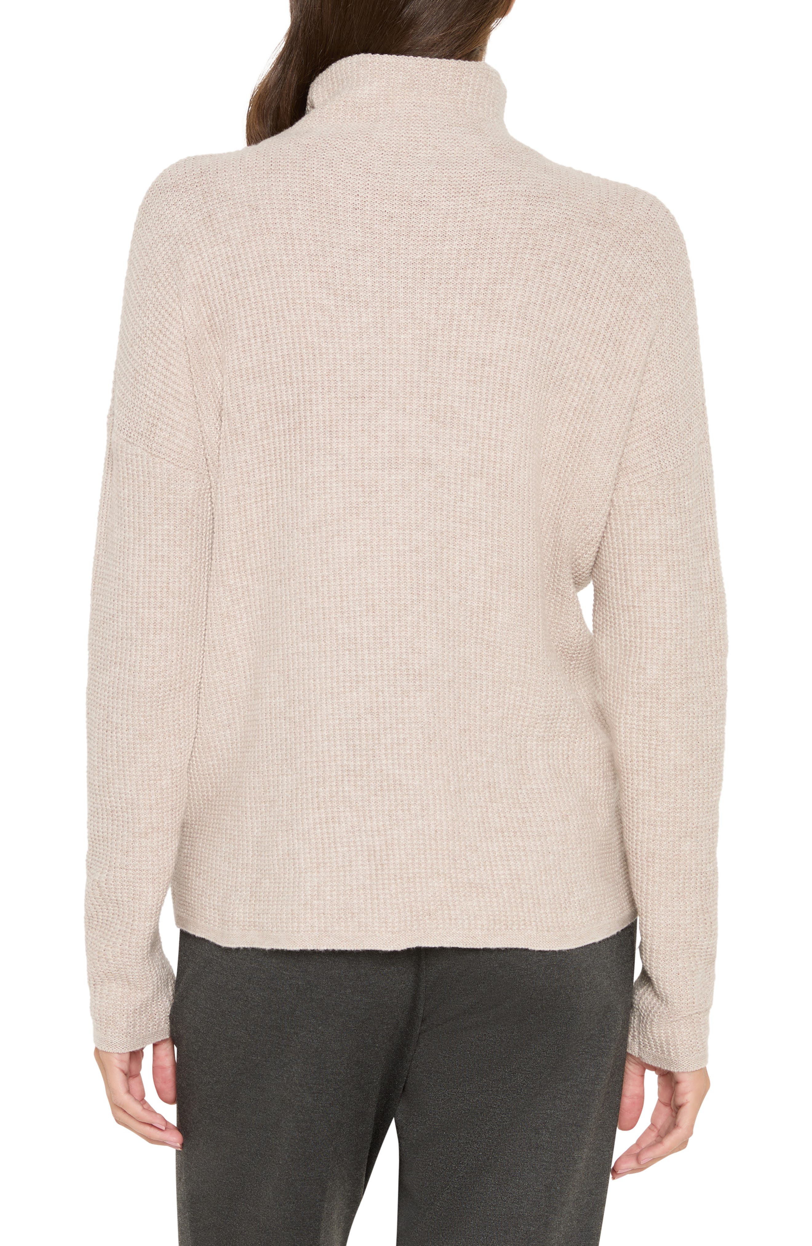 NIC+ZOE Waffle Stitch Tuck Sweater