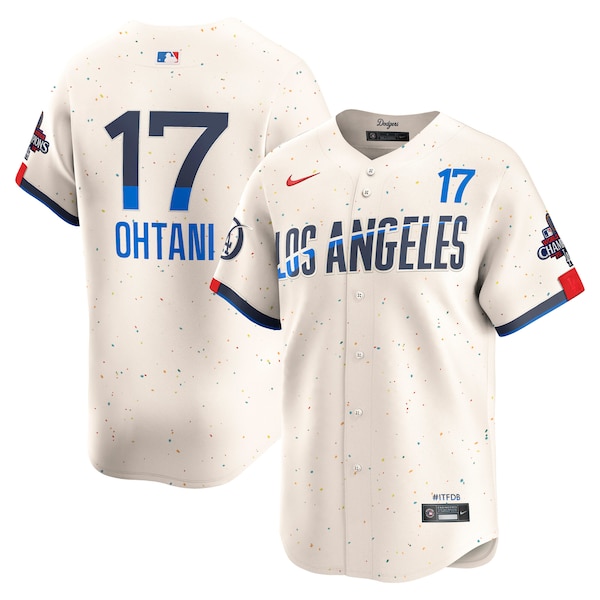 Shohei Ohtani Los Angeles Dodgers Nike 2024 World Series Champions City Connect Limited Player Jersey - Cream
