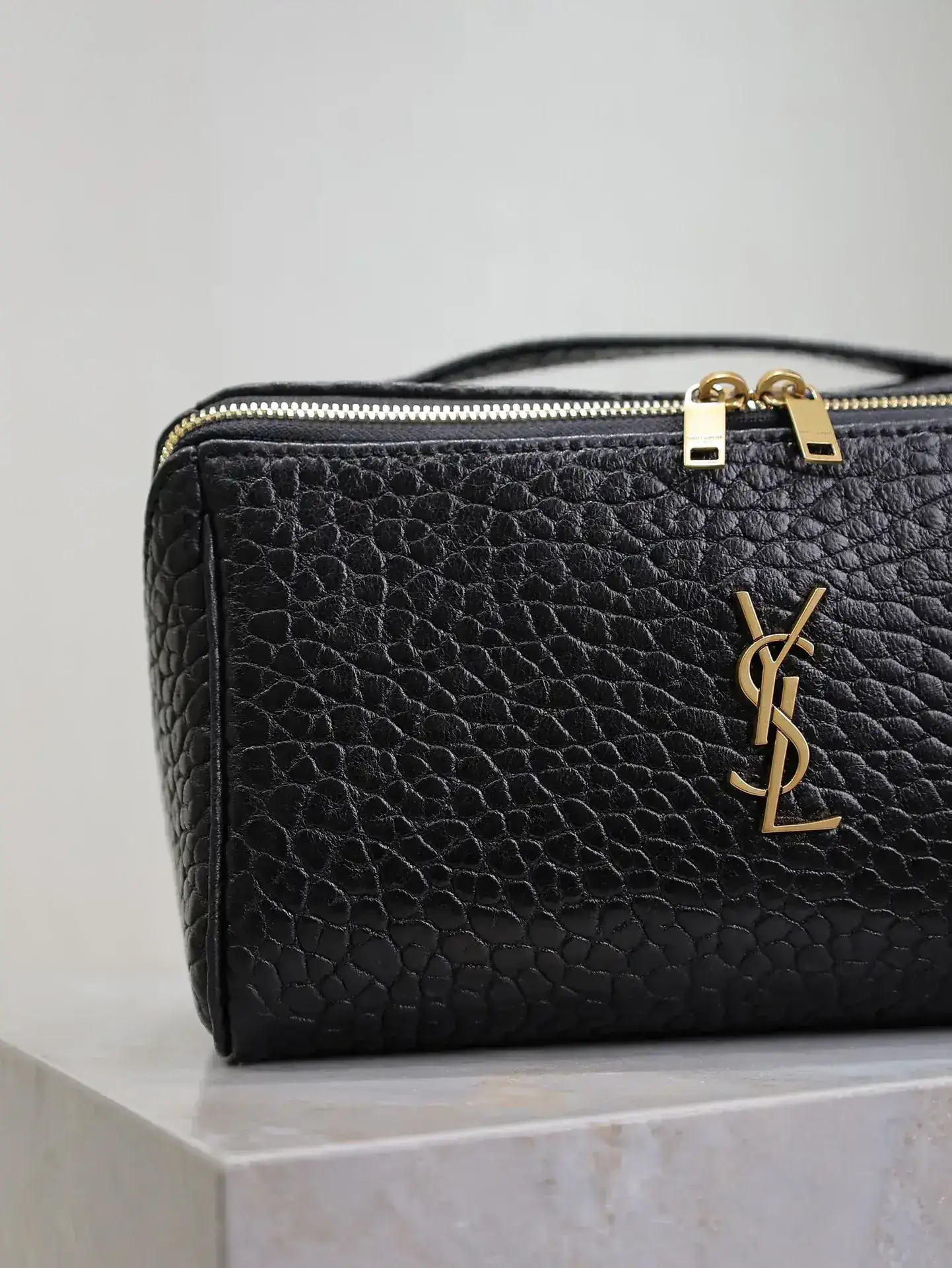 Saint Laurent Black Lambskin Top Handle Bag product photo from LabelPicks