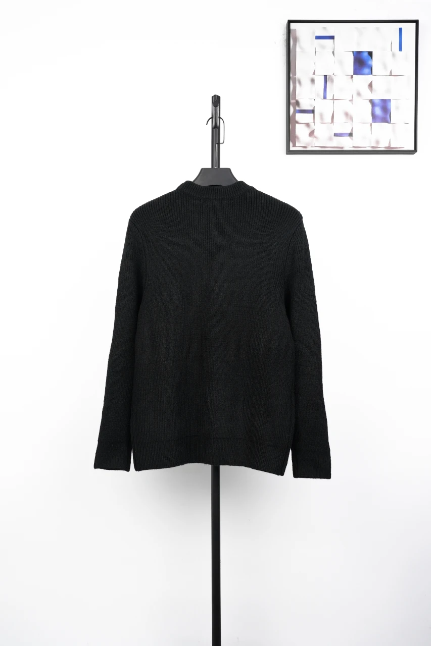 CELINE Black Felt Letter Crewneck Sweater product photo from LabelPicks