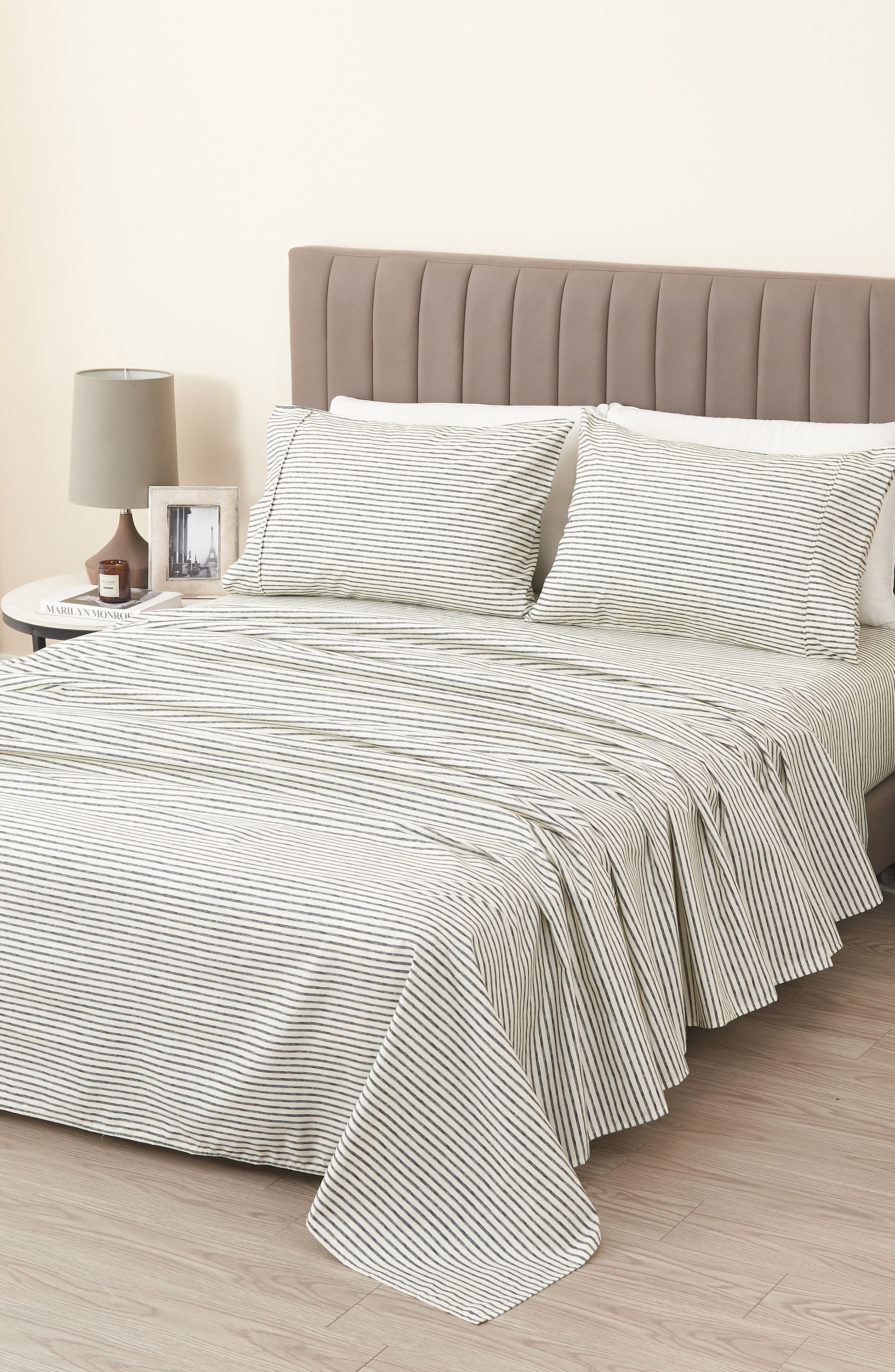 Woven & Weft Stripe Microfiber Sheet Set