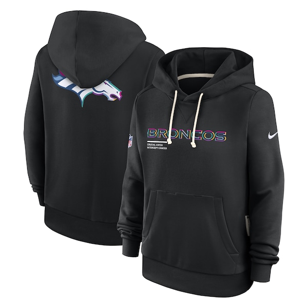 Denver Broncos Nike Women's 2025 NFL Crucial Catch Sideline Standard Issue Dri-FIT Hoodie - Black