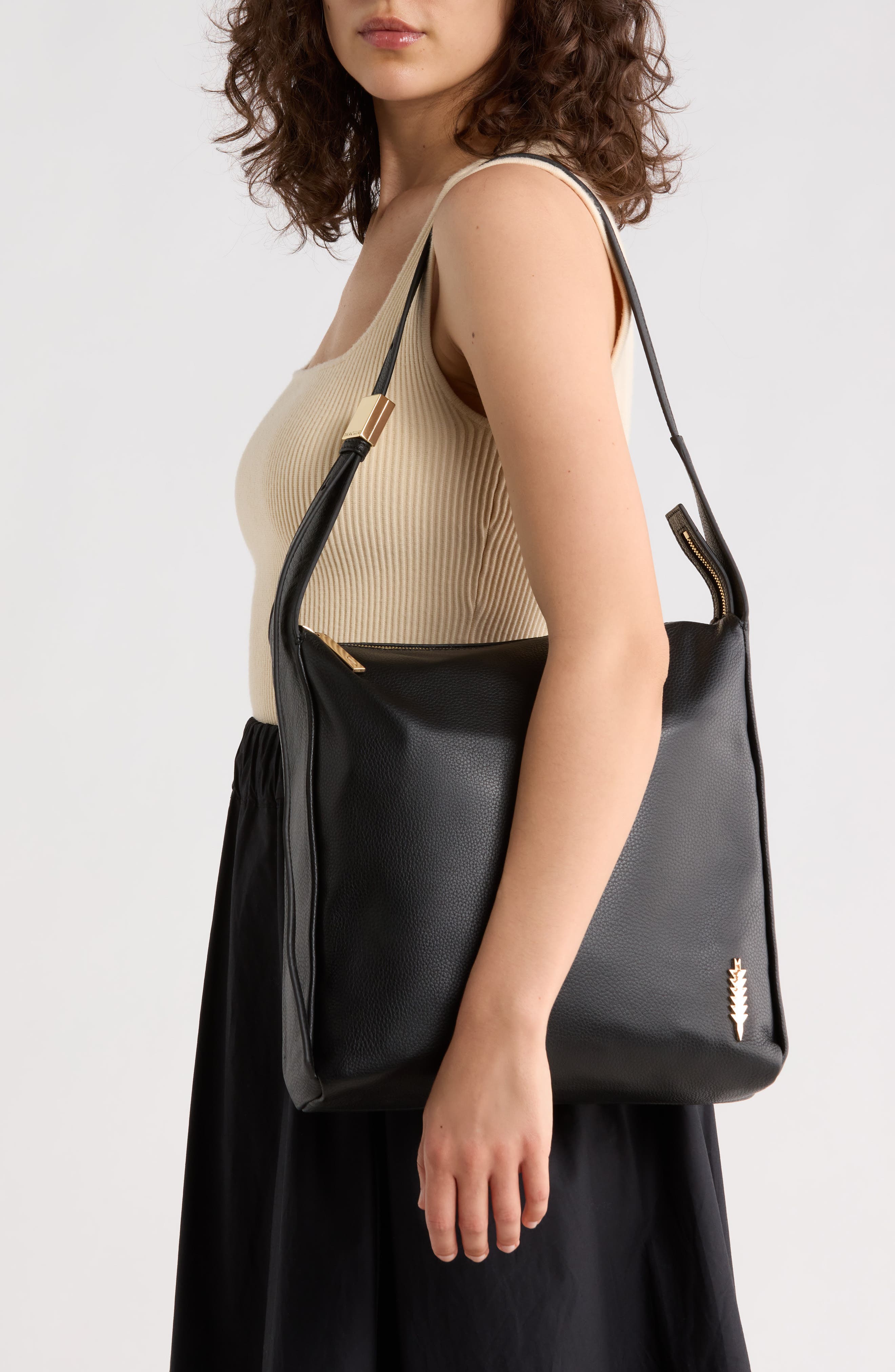 Thacker Bella Pebbled Leather Crossbody Bag