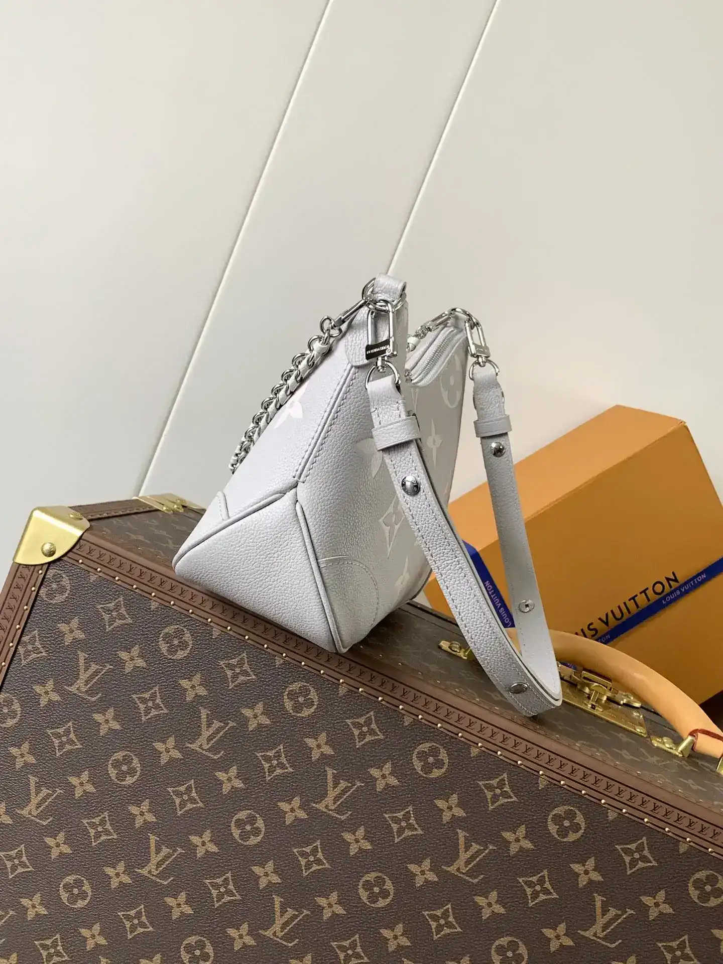 Louis Vuitton Black Grained Leather Hobo Bag product photo from LabelPicks