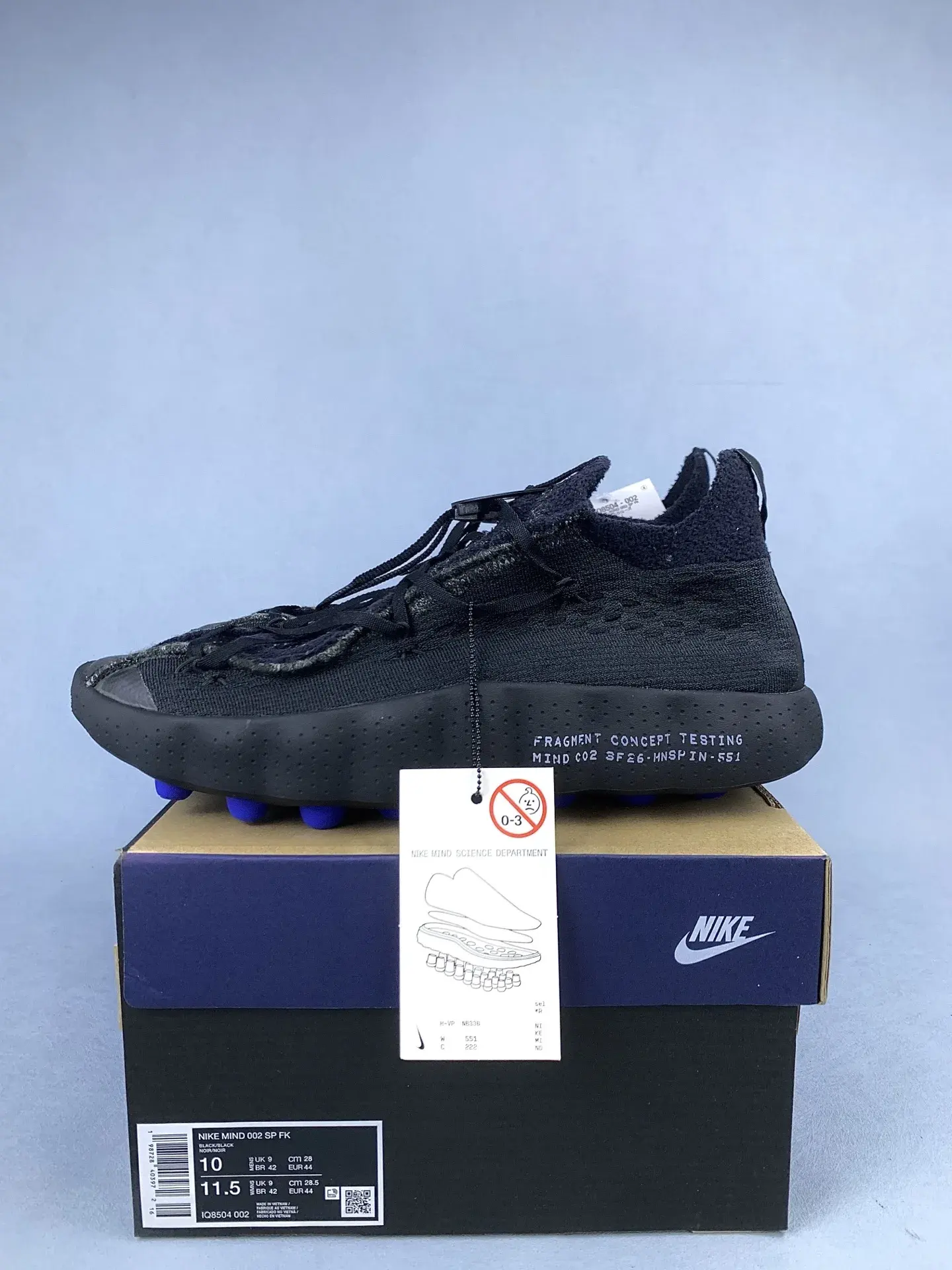 Nike Mind 002 x Fragment 'Black' Shoes product photo from LabelPicks