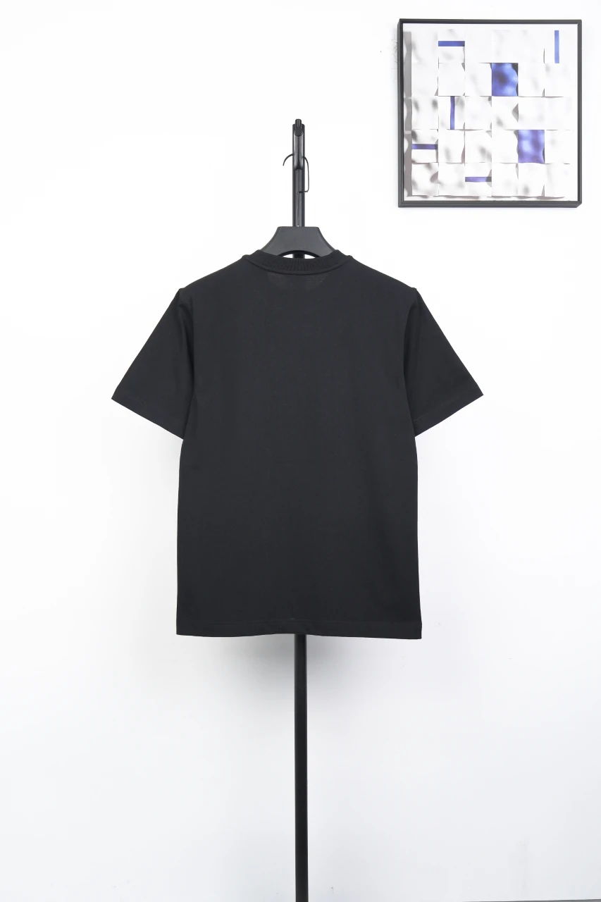 Burberry Black Letter Print Cotton Crewneck T-Shirt product photo from LabelPicks