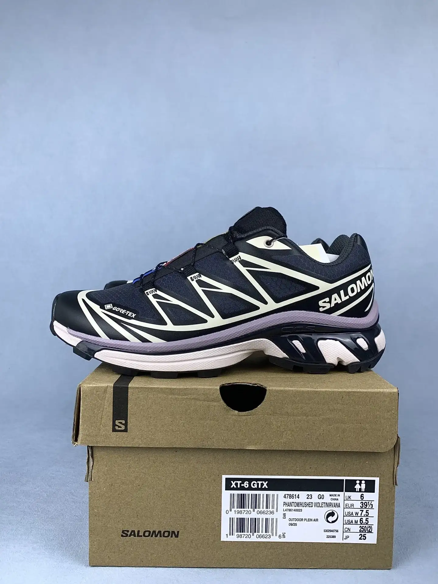 Salomon XT-6 GORE-TEX “Phantom Hushed Violet” Shoes product photo from LabelPicks