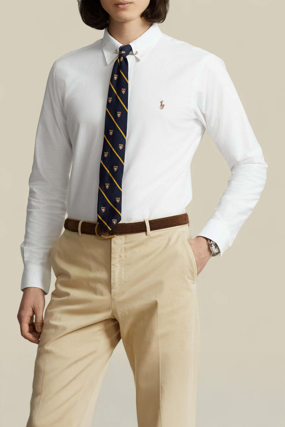 POLO RALPH LAUREN חולצה מכופתרת אוקספורד סלים פיט