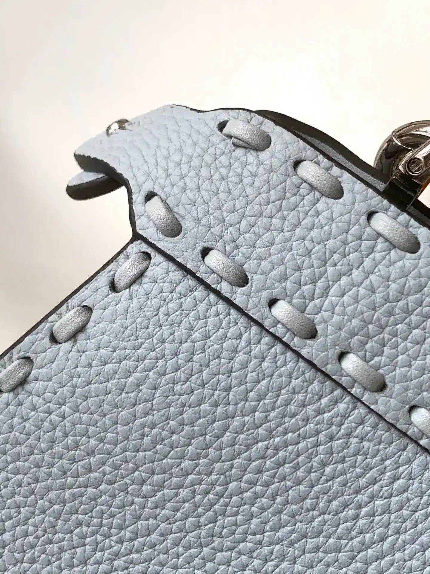Fendi Blue Peekaboo Calfskin Top Handle Bag product photo from LabelPicks