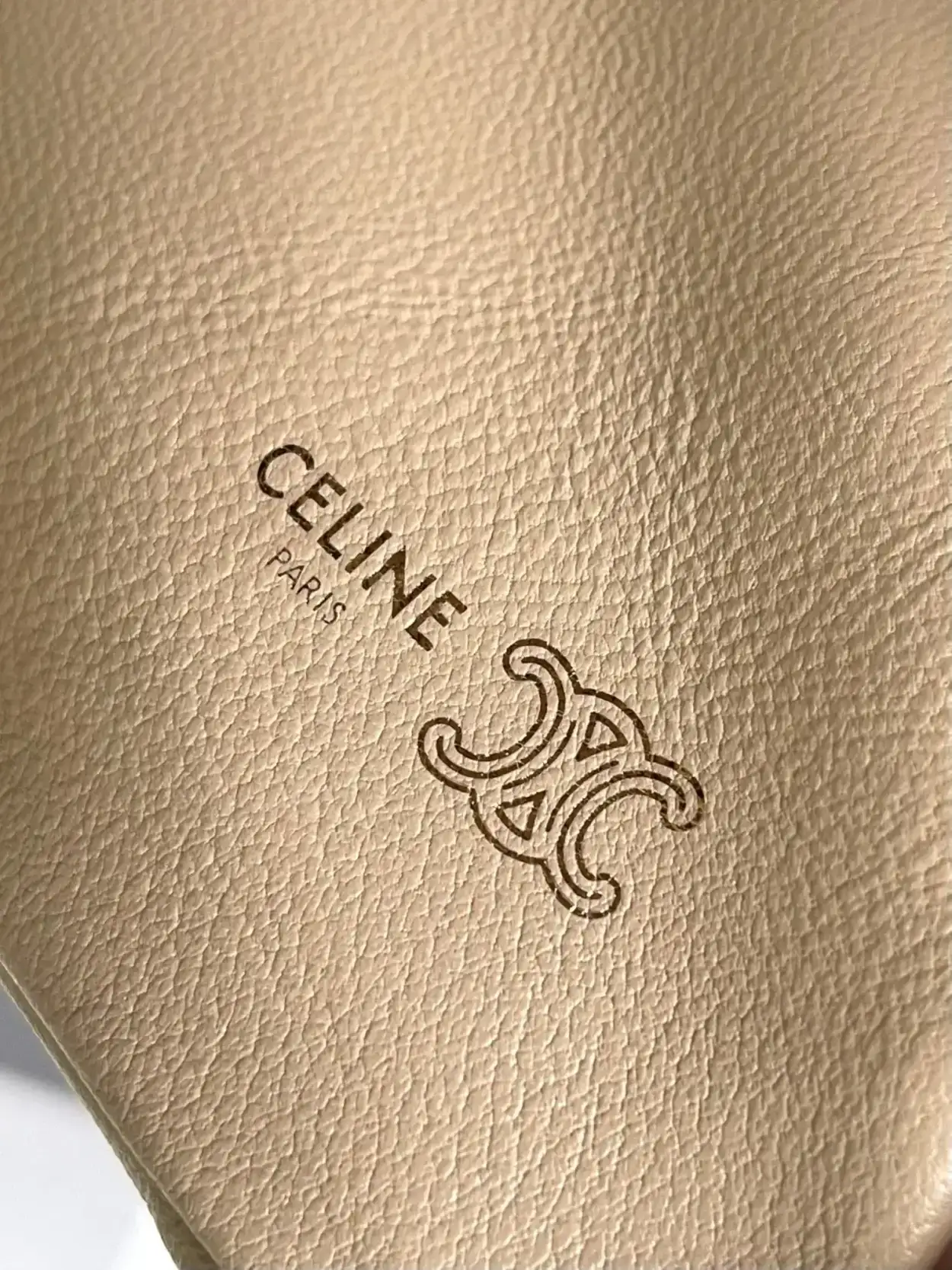 Celine Lambskin Triomphe Bucket Bag product photo from LabelPicks