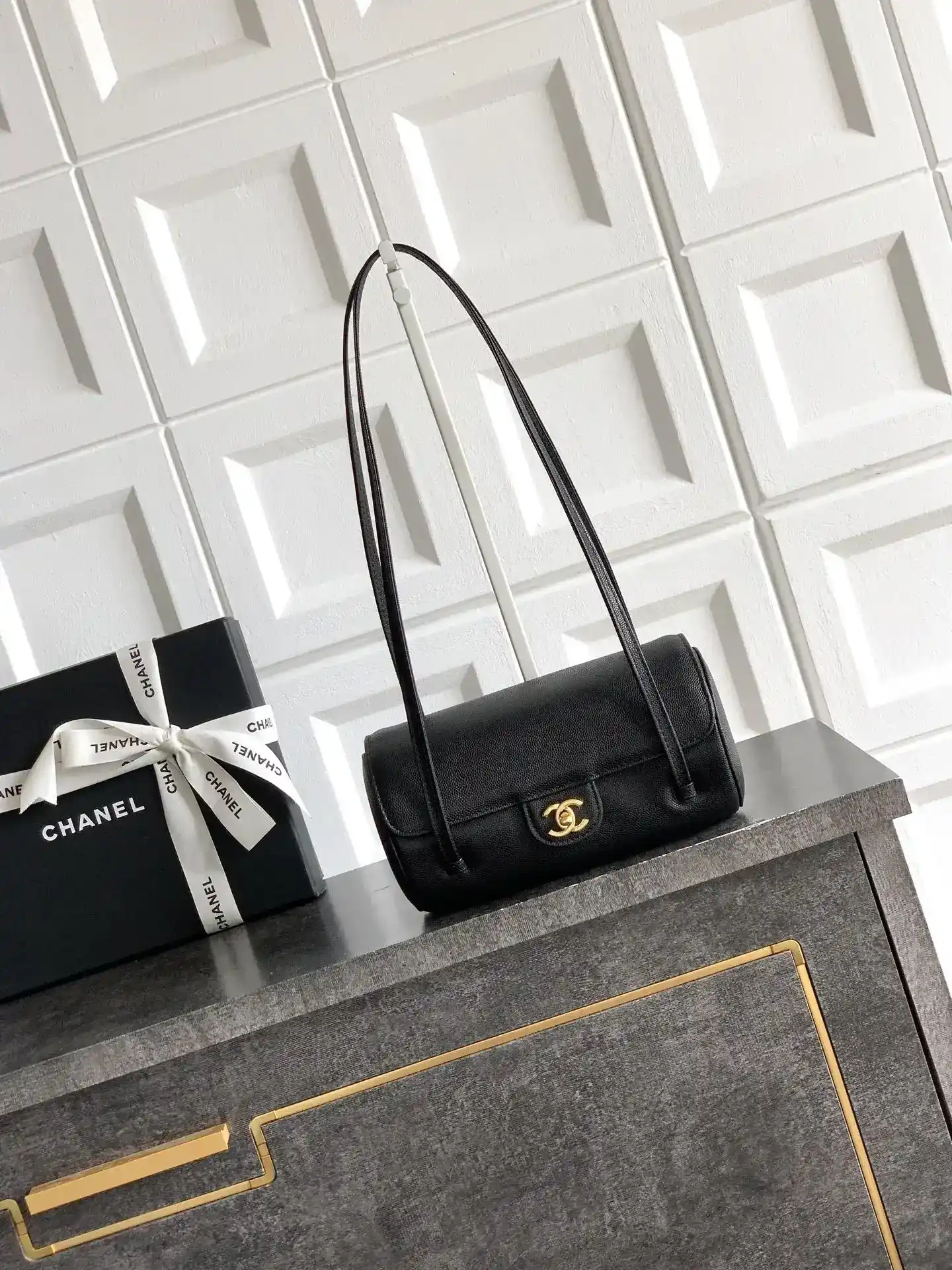Chanel Black Quilted Leather Top Handle Bag product photo from LabelPicks