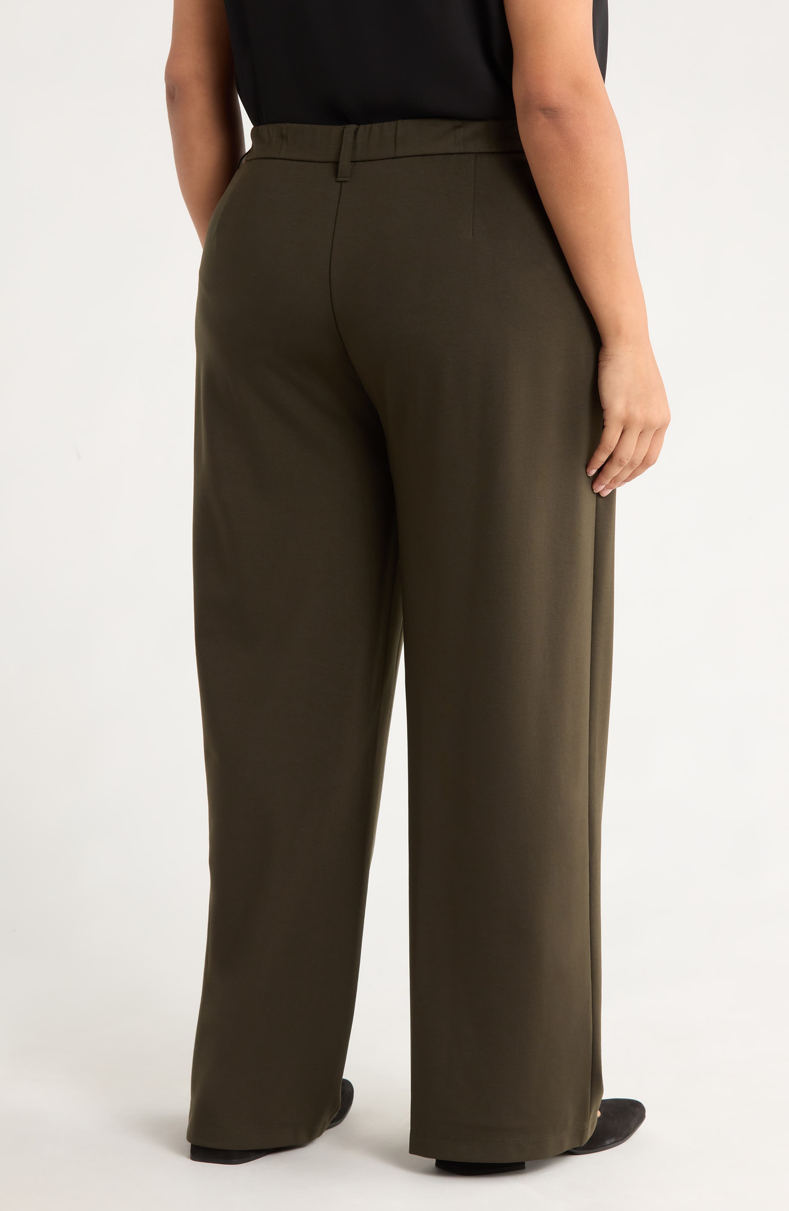Eileen Fisher High Waist Wide Leg Pants