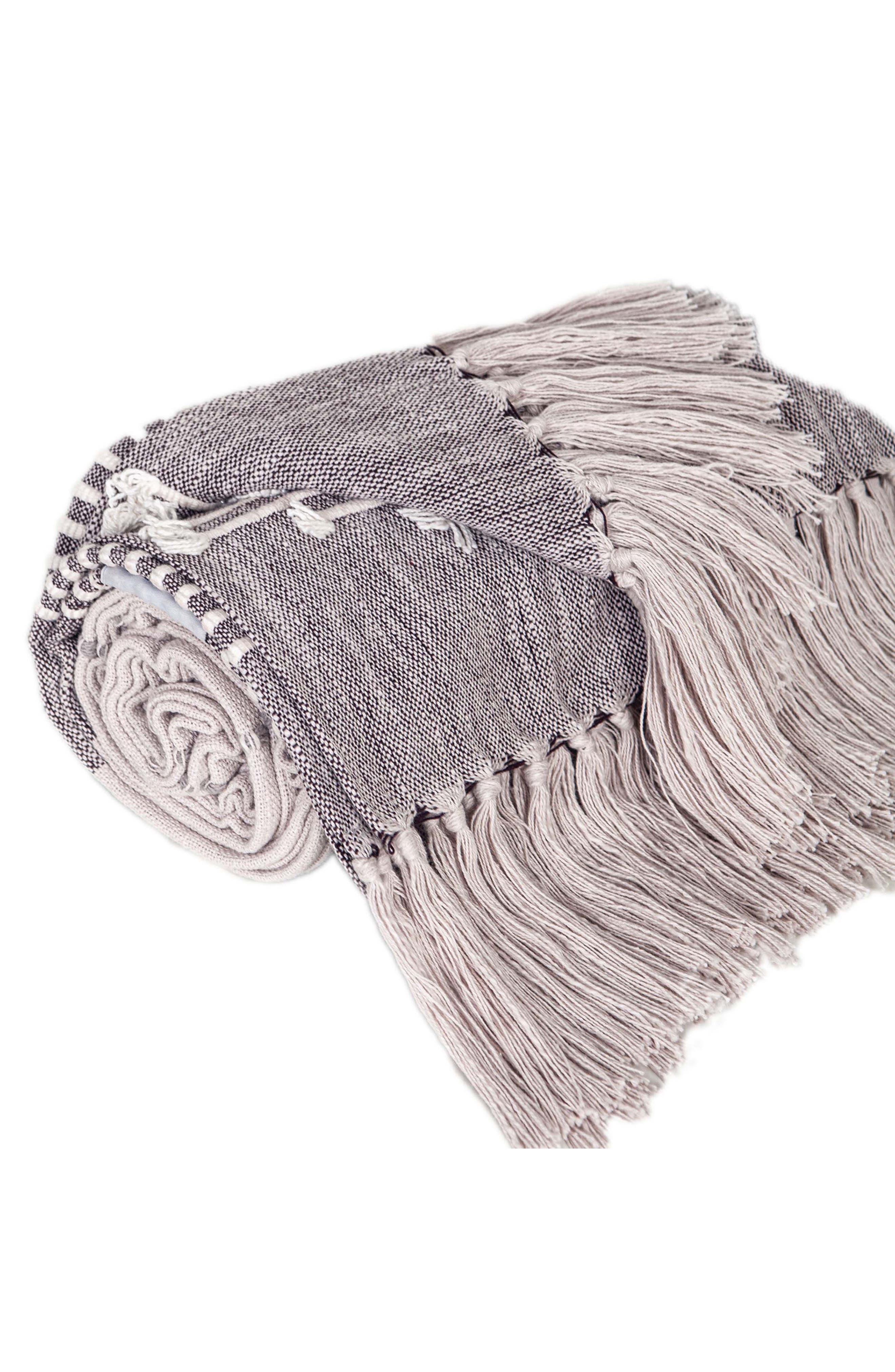PARKLAND COLLECTION Adonia Tasseled Throw Blanket