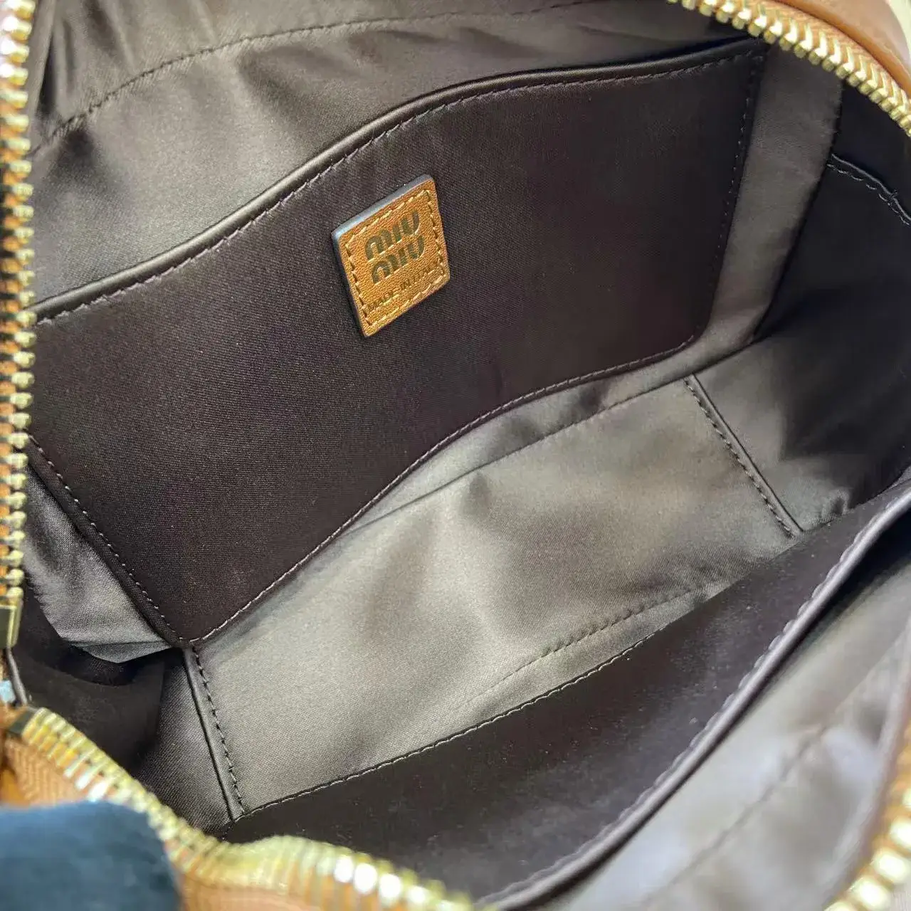 Miu Miu Brown Calfskin Top Handle Bag product photo from LabelPicks
