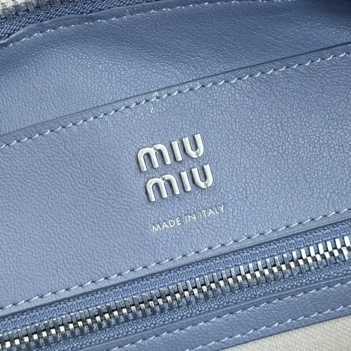 Miu Miu Vivant Blue Calfskin Top Handle Bag product photo from LabelPicks