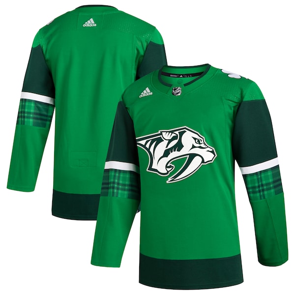 Nashville Predators adidas 2023 St. Patrick's Day Primegreen Authentic Jersey - Kelly Green
