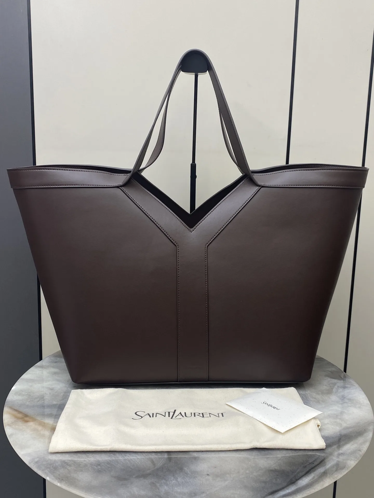 Saint Laurent Grained Leather Tote Bag product photo from LabelPicks