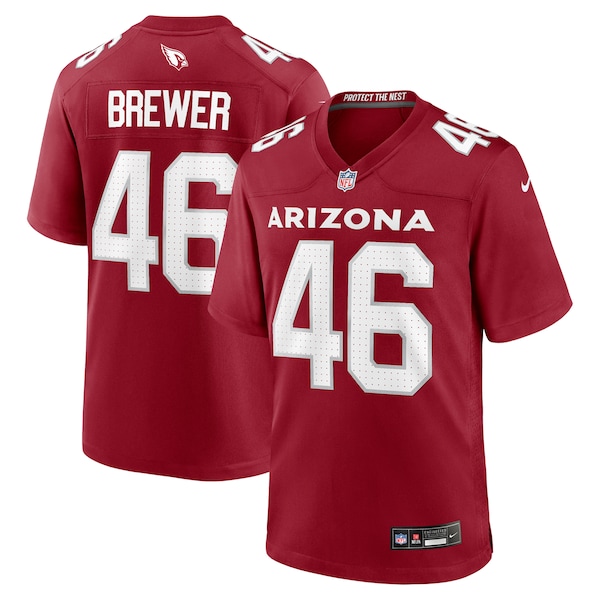 Aaron Brewer Arizona Cardinals Nike Team Game Jersey -  Cardinal
