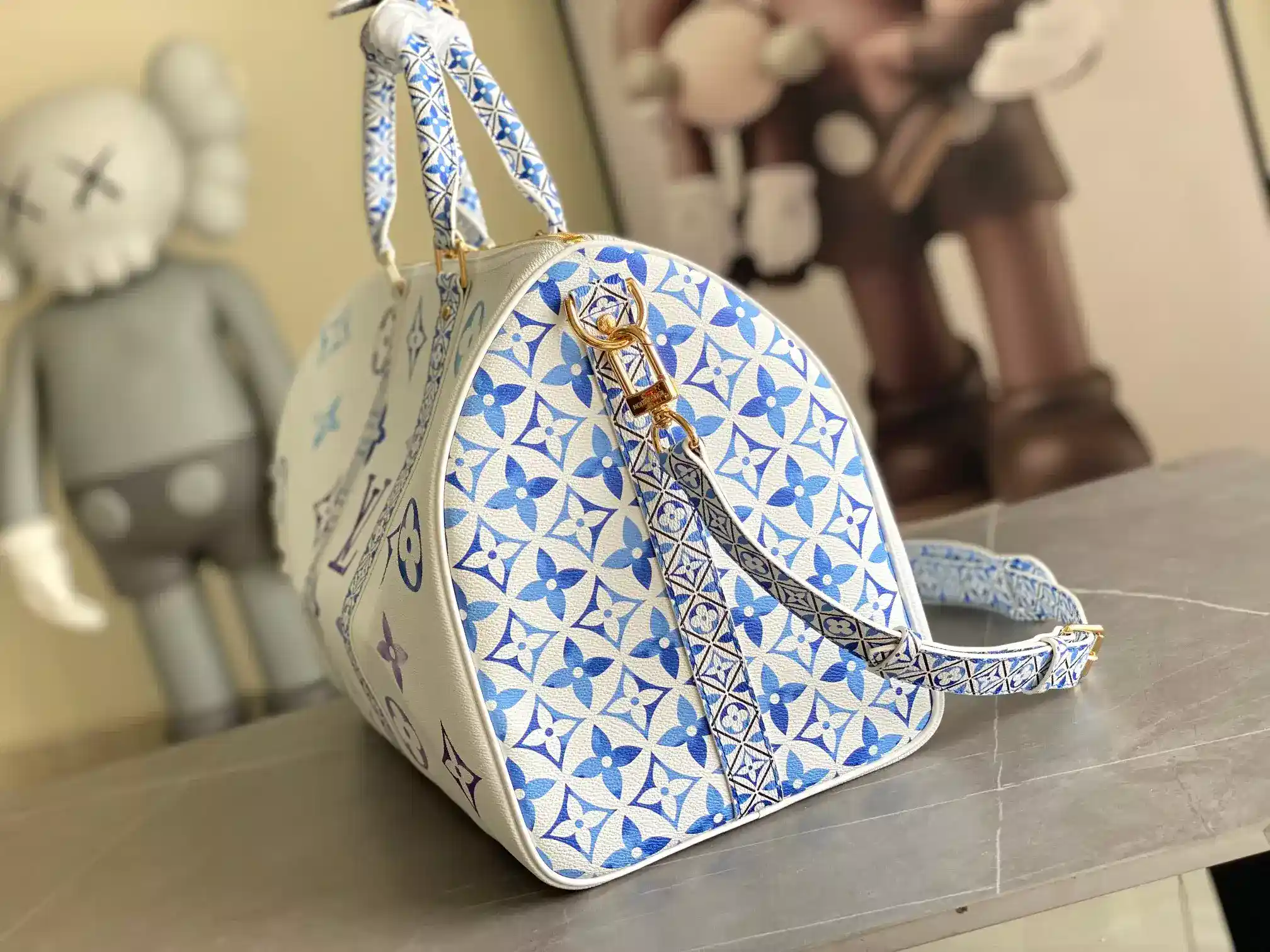 Louis Vuitton Blue Keepall Tote Bag product photo from LabelPicks