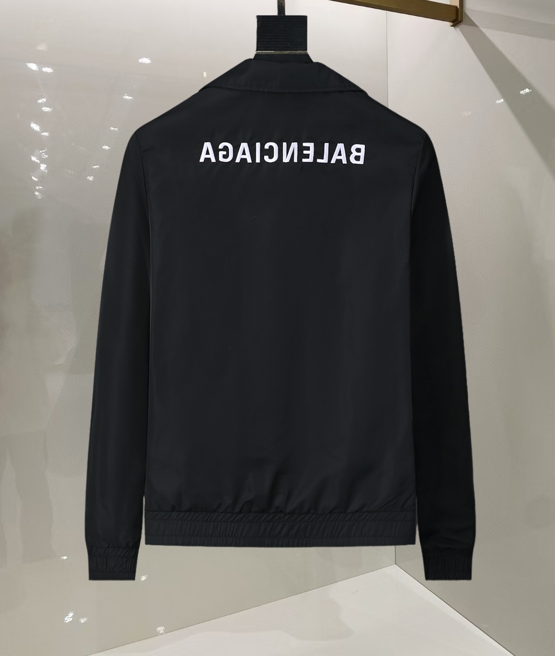 Letter Embroidery Printed Long Sleeve Zipper Jacket