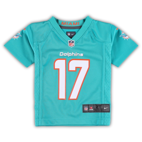 Jaylen Waddle Miami Dolphins Nike Toddler Game Jersey - Aqua