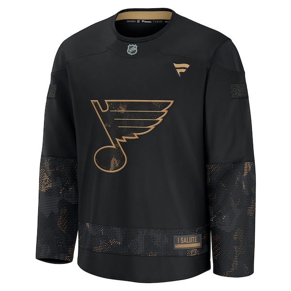 St. Louis Blues  2024 Military Appreciation Practice Jersey - Black
