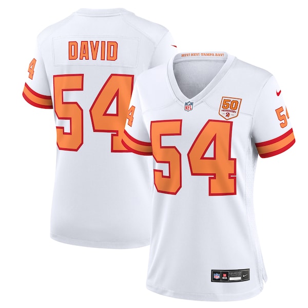 Lavonte David '76 Tampa Bay Buccaneers Nike Women's 50th Season Game Jersey - White